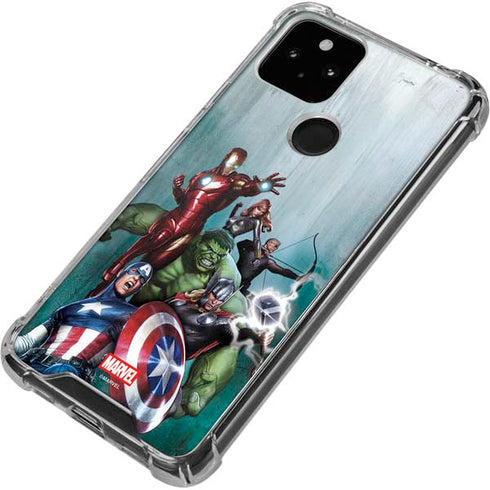 Marvel Avengers Assemble Google Pixel 5 Clear Case